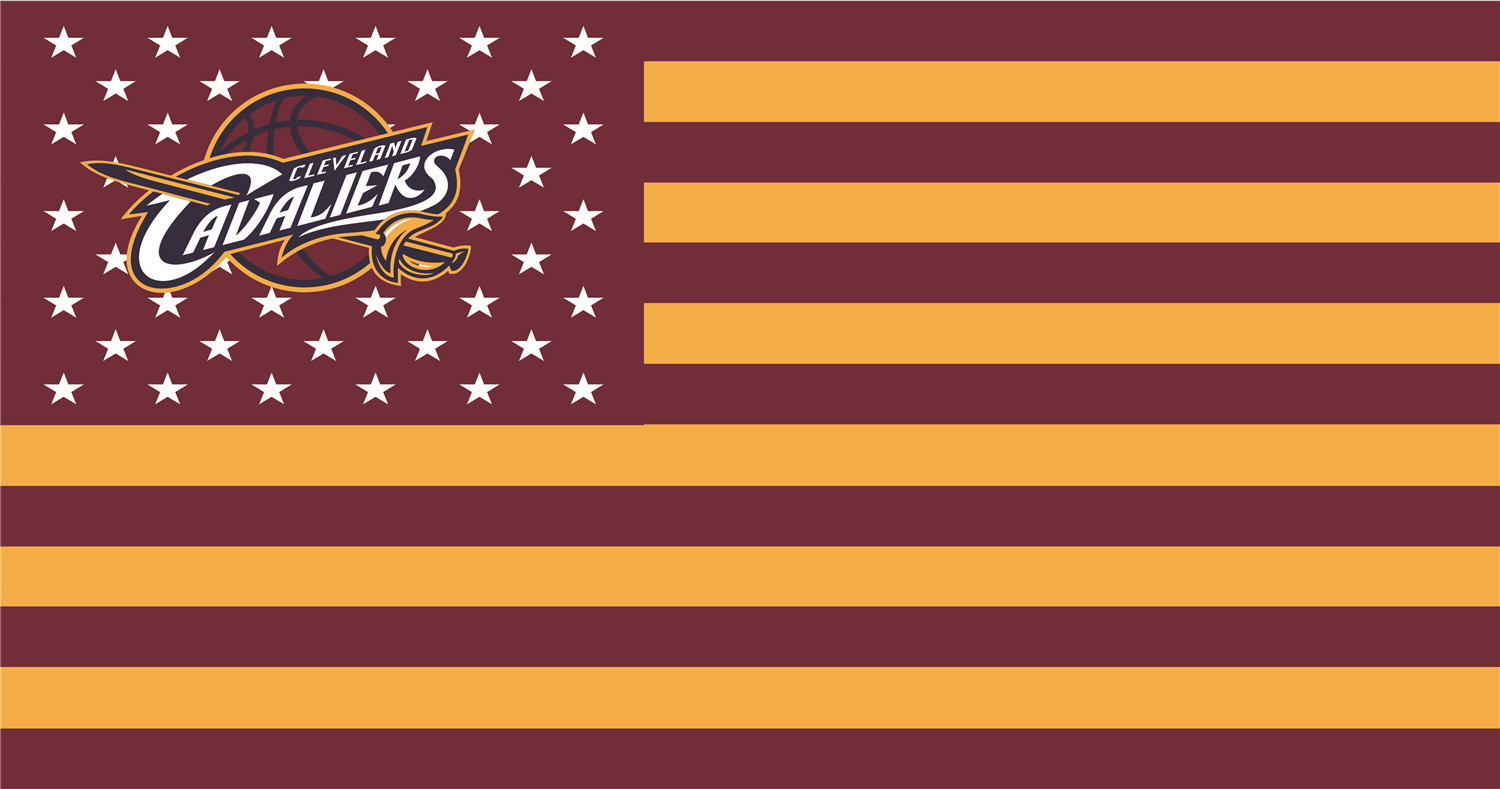 Cleveland Cavaliers Flags fabric transfer